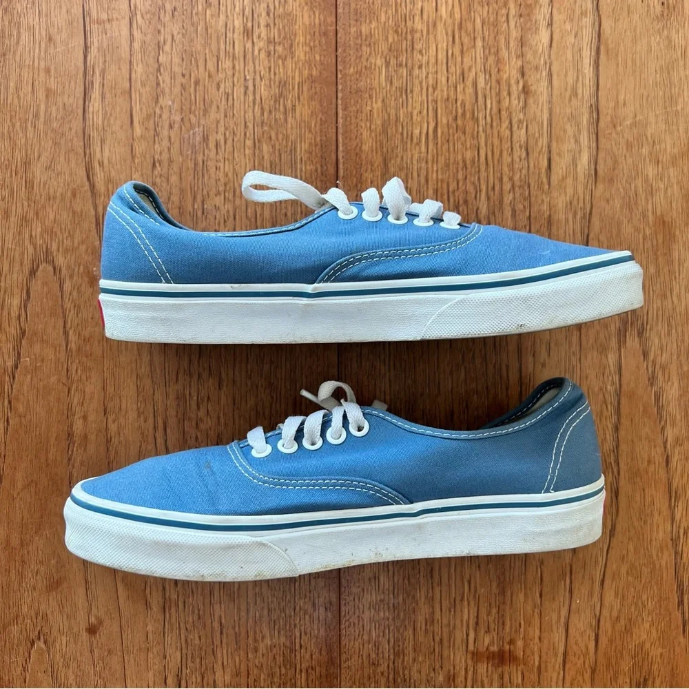 Vans Sky Blue Lace-Up Sneakers 8.5 41 - Picture 5 of 12